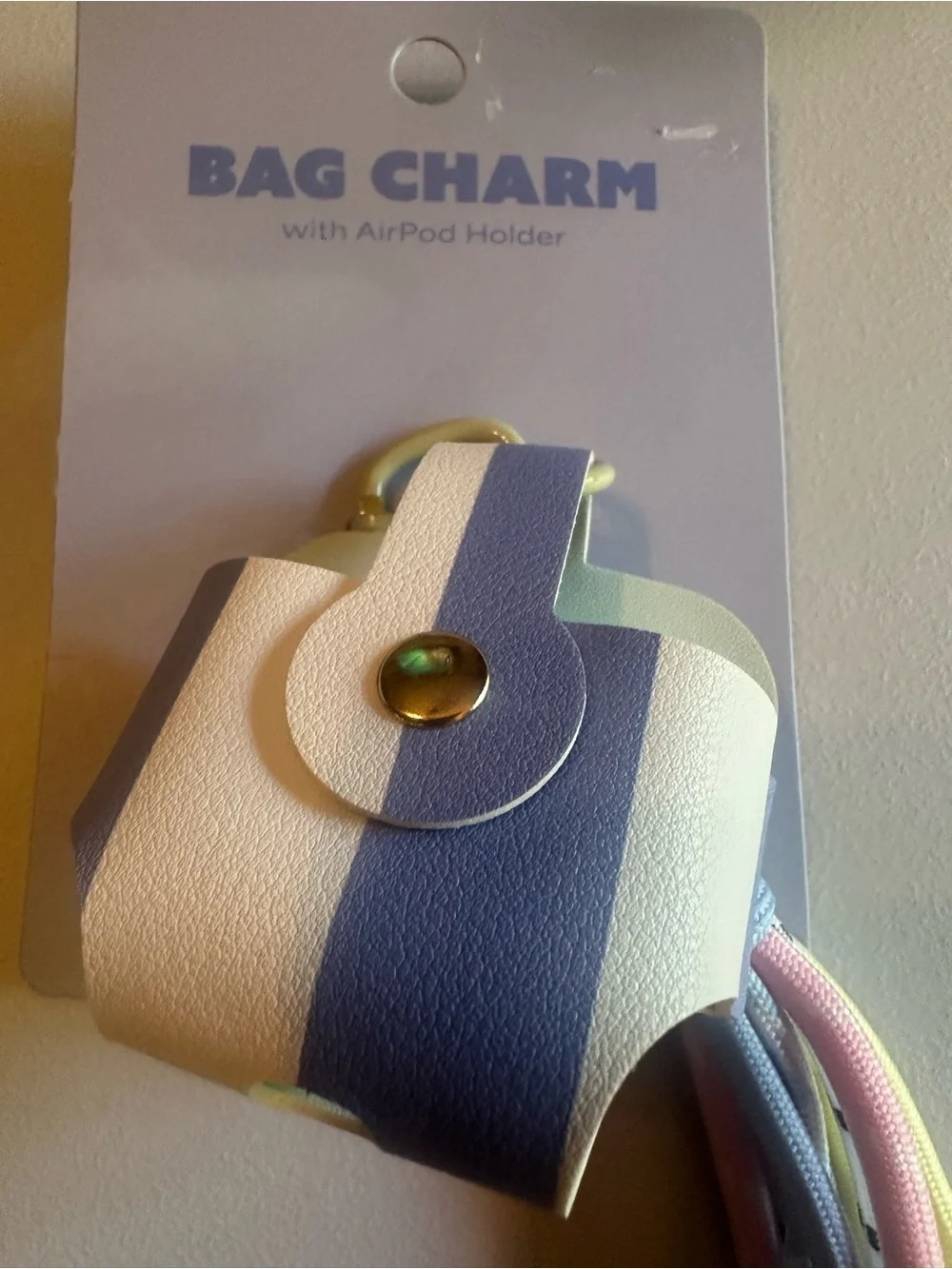 Kids Pastel Bag Charm with AirPod Holder